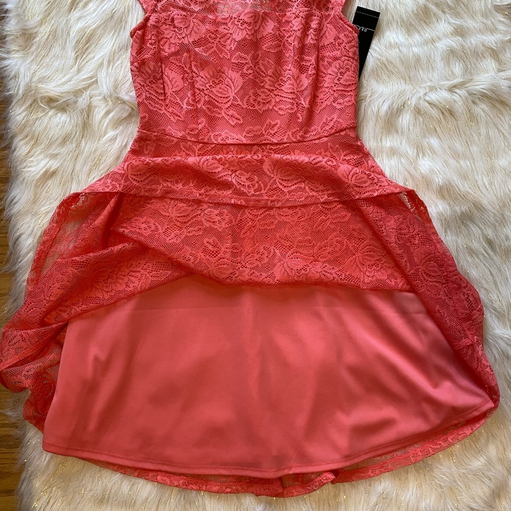R&K Coral Lace Dress - Picture 6 of 8